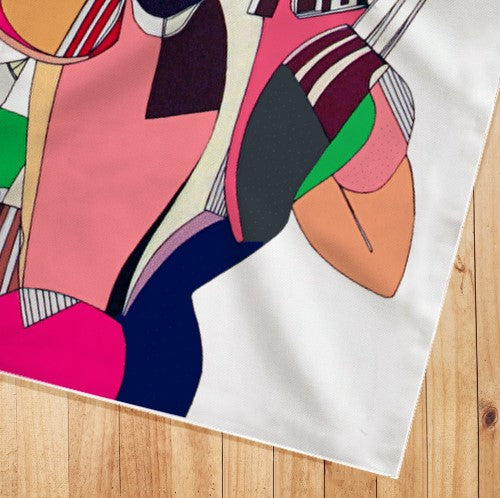 Silk Effect Foulard The Birds of Lake Stymphalus
