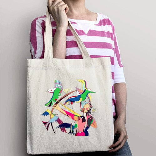 Cotton Shopper Bag The Birds of Lake Stymphalos