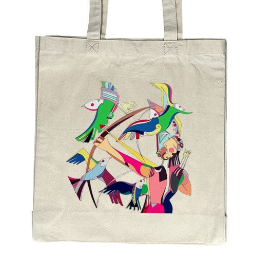 Cotton Shopper Bag The Birds of Lake Stymphalos