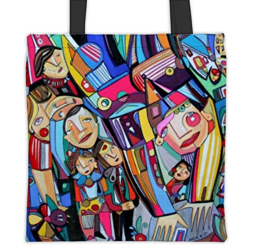 The Juggler tote bag